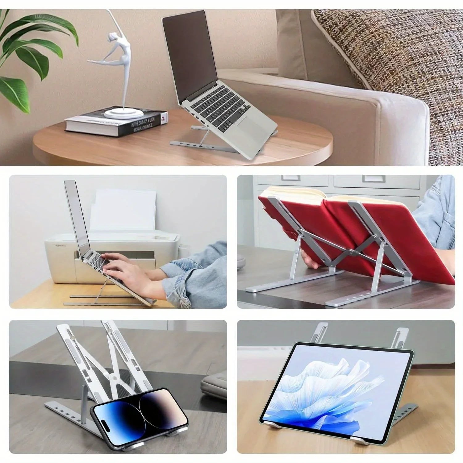 DeskLift™ Adjustable Aluminum Laptop Stand