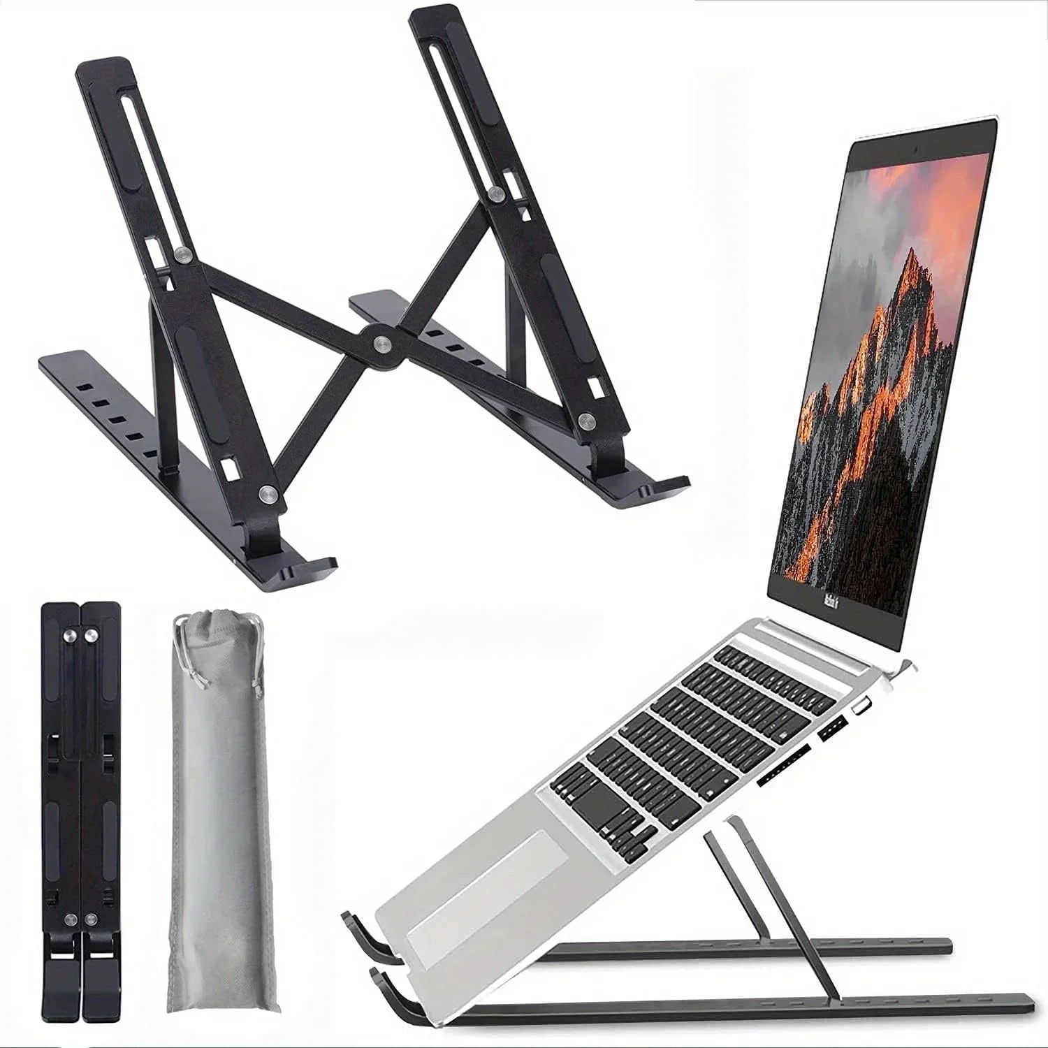 DeskLift™ Adjustable Aluminum Laptop Stand