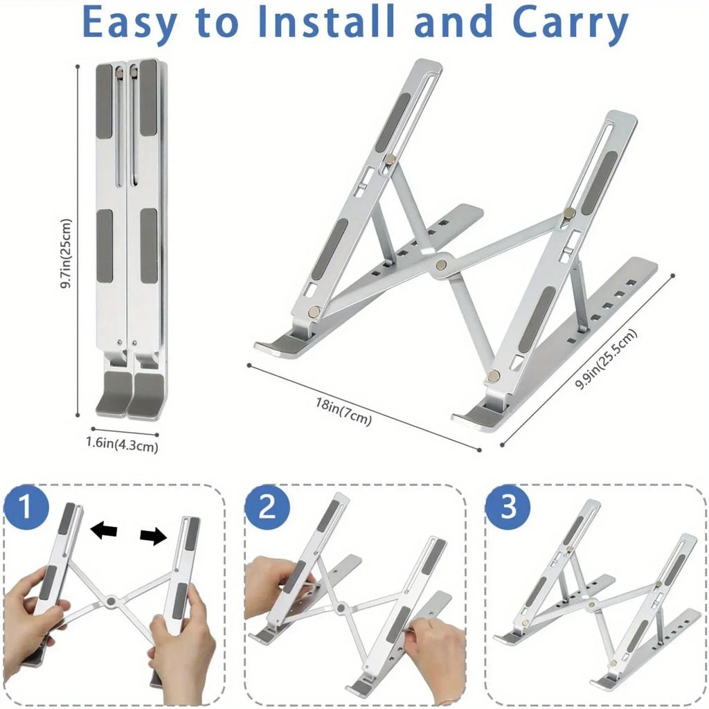 DeskLift™ Adjustable Aluminum Laptop Stand
