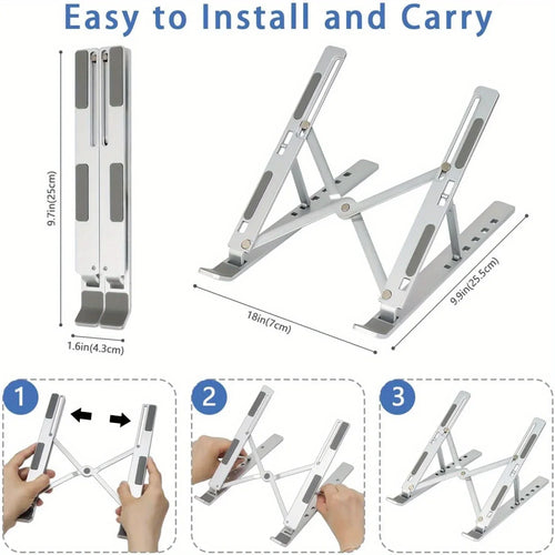 DeskLift™ Adjustable Aluminum Laptop Stand